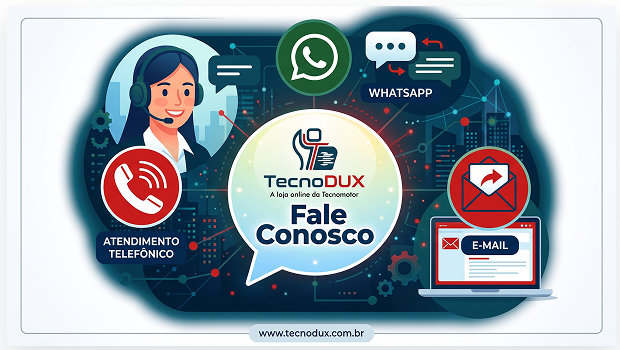 Ilustração do atendimento Tecnodux